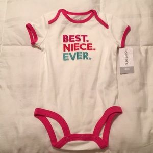 NWT Carters Best Niece Ever Onesie